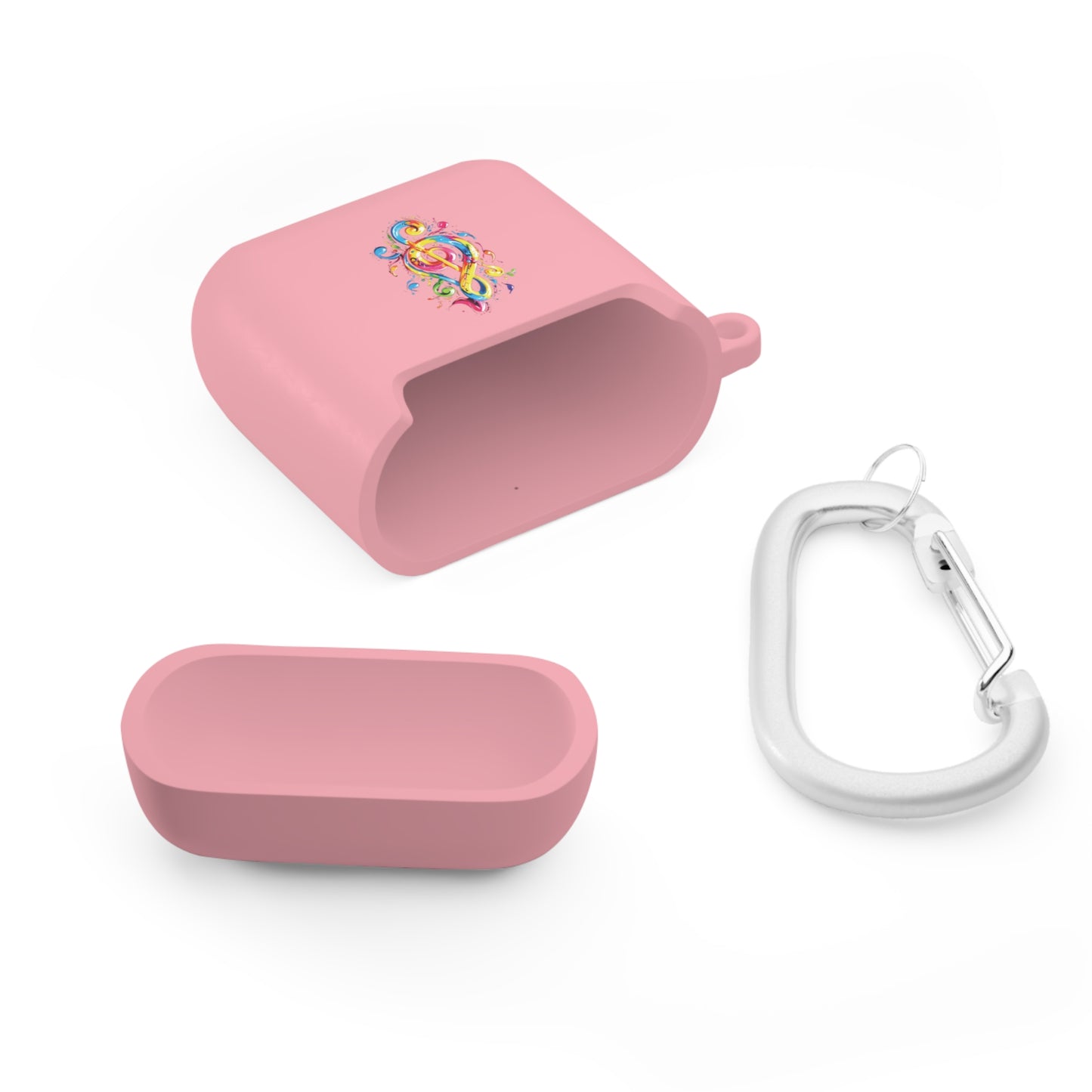 AirPods and AirPods Pro Case Cover with Graffiti Style Colorful Musical Notation Inspired Symbols