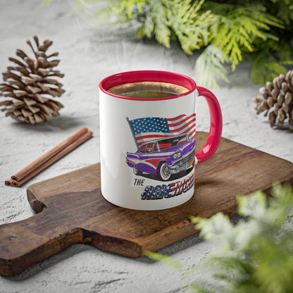 Retro American muscle car printed on mug