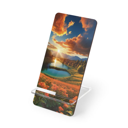 Mobile Display Stand with Nature Print for Smartphones