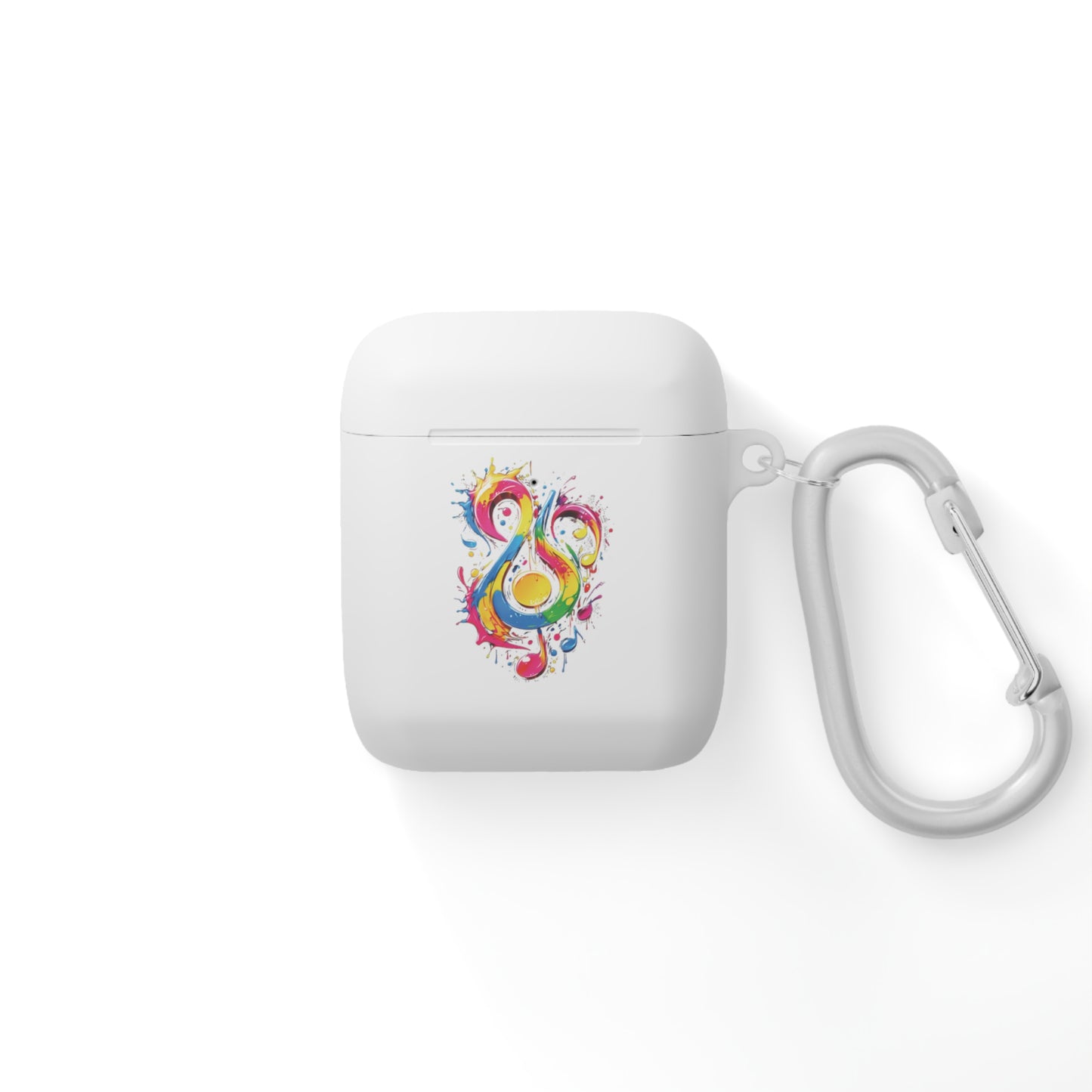 AirPods and AirPods Pro Case Cover with Graffiti Style Colorful Musical Notation Inspired Symbols