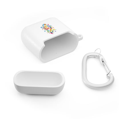 AirPods and AirPods Pro Case Cover with Graffiti Style Colorful Musical Notation Inspired Symbols