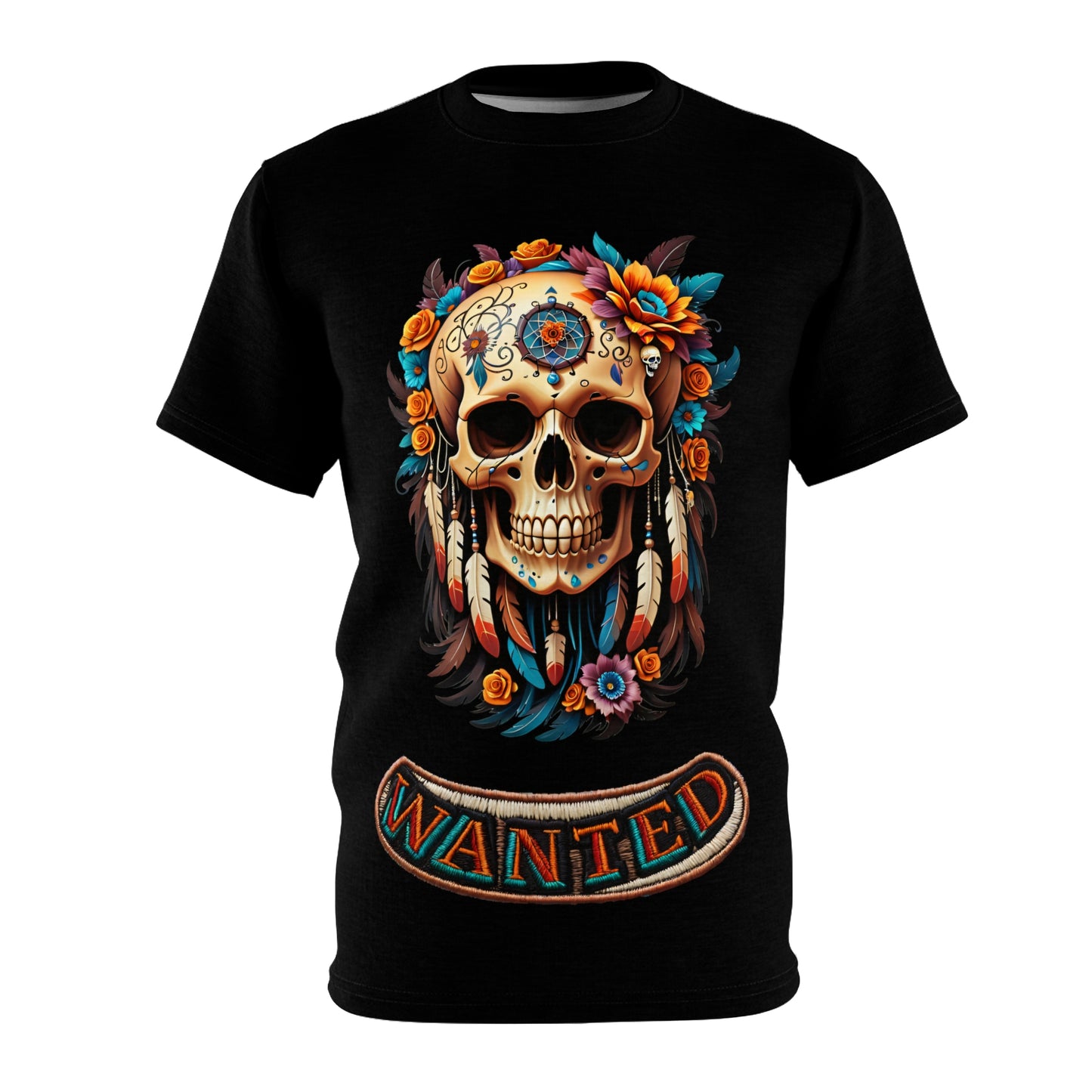 Wanted t-shirt skull design - unisex tee