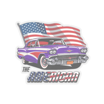 Retro American muscle car sticker