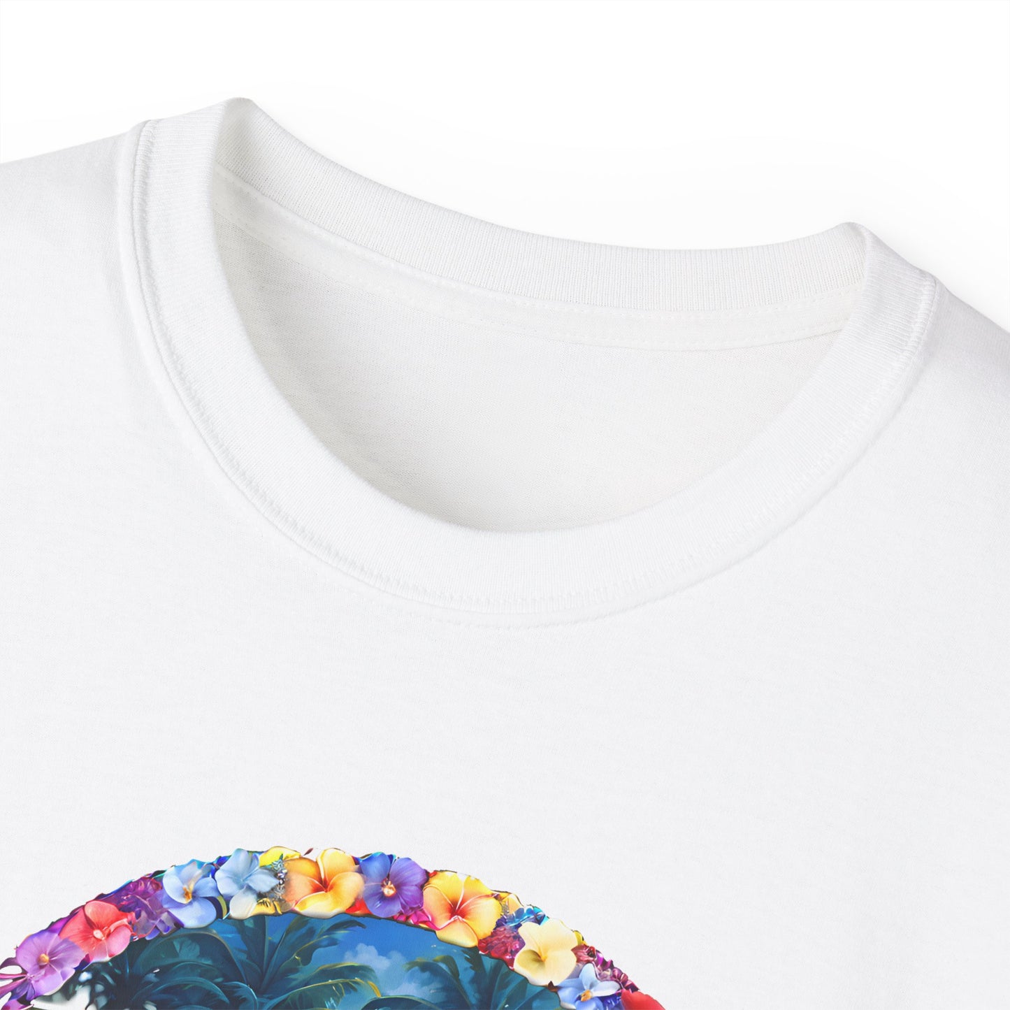 Cotton Tee with Hawaii design