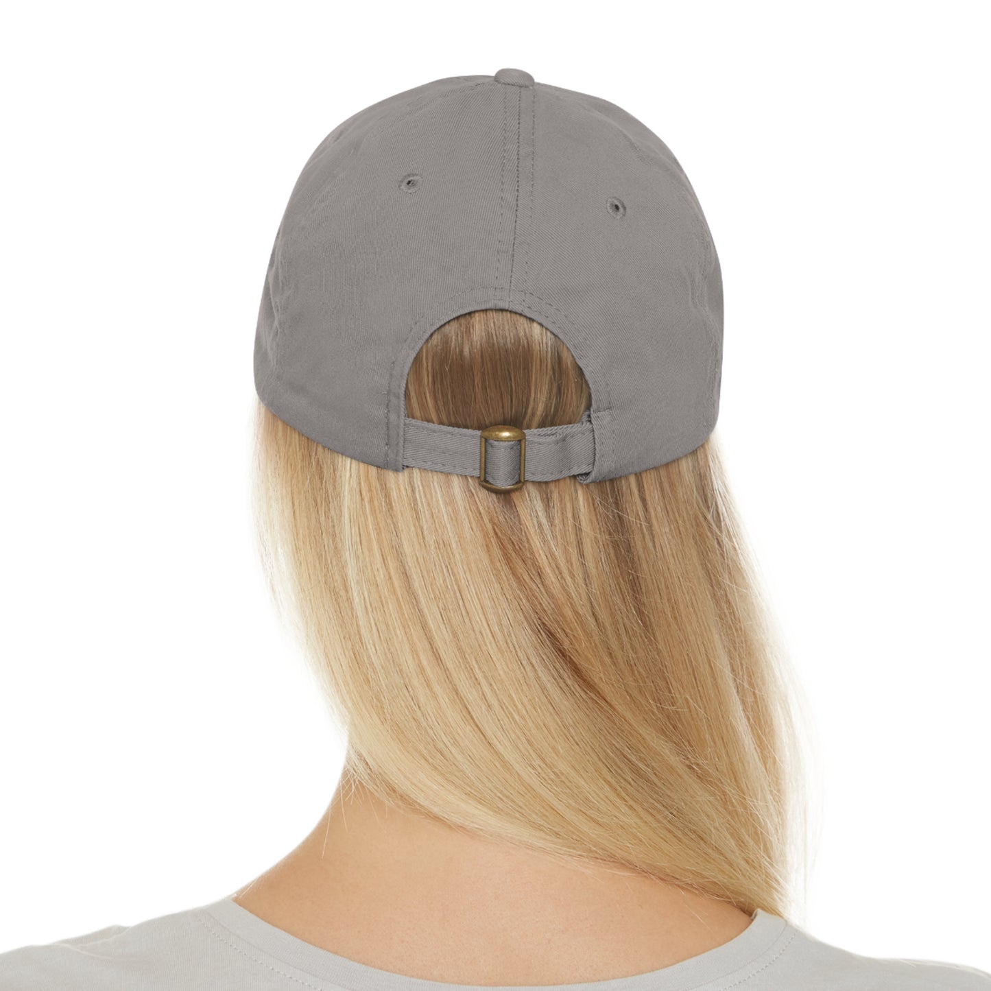 Dad Hat with Bird Design Print on Leather Patch