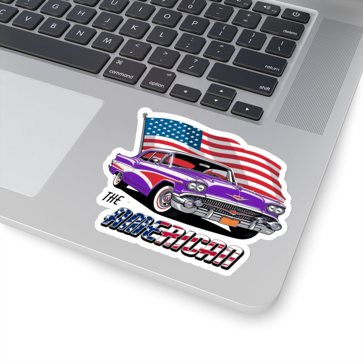 Retro American muscle car sticker