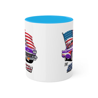 Retro American muscle car printed on mug