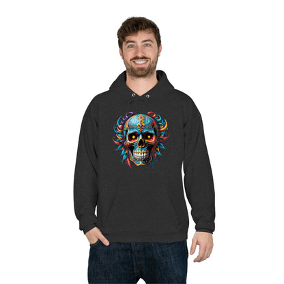 Tattoo Style Skull Printed unisex pullover hoodie sweatshirt - EcoSmart