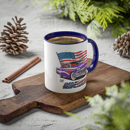 Retro American muscle car printed on mug