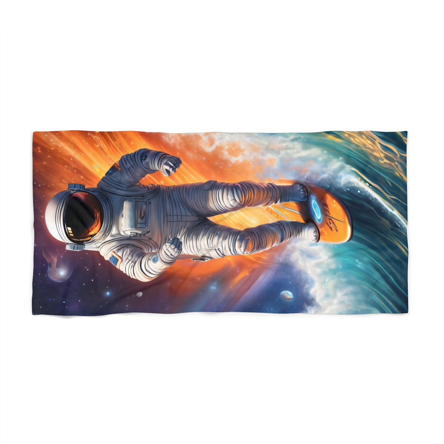 Beach Towel - Surfing Astronaut