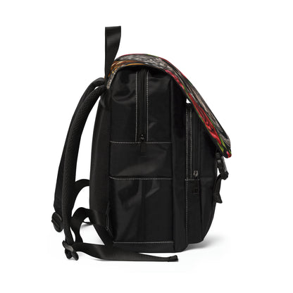 Unisex Casual Shoulder Backpack - Tattoo Designed Bag