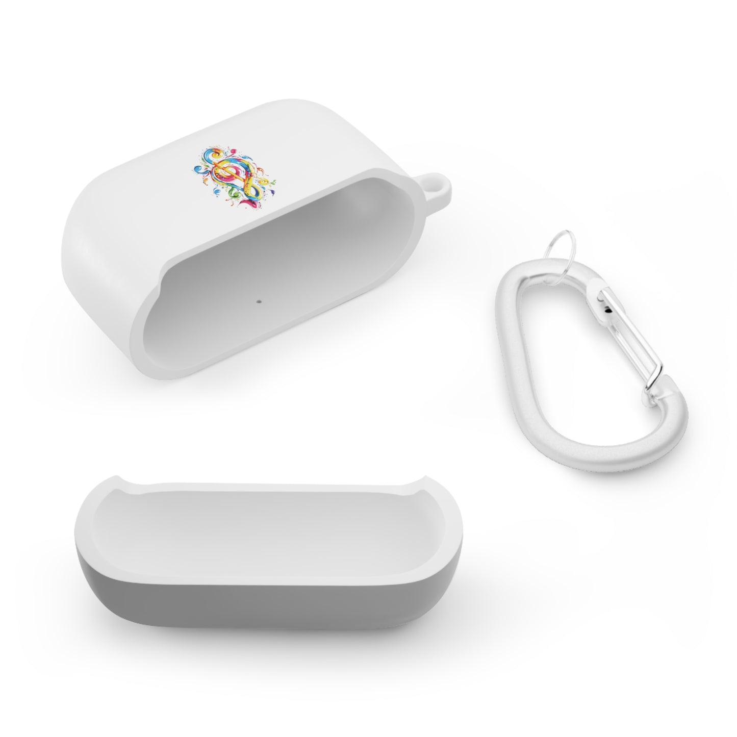 AirPods and AirPods Pro Case Cover with Graffiti Style Colorful Musical Notation Inspired Symbols