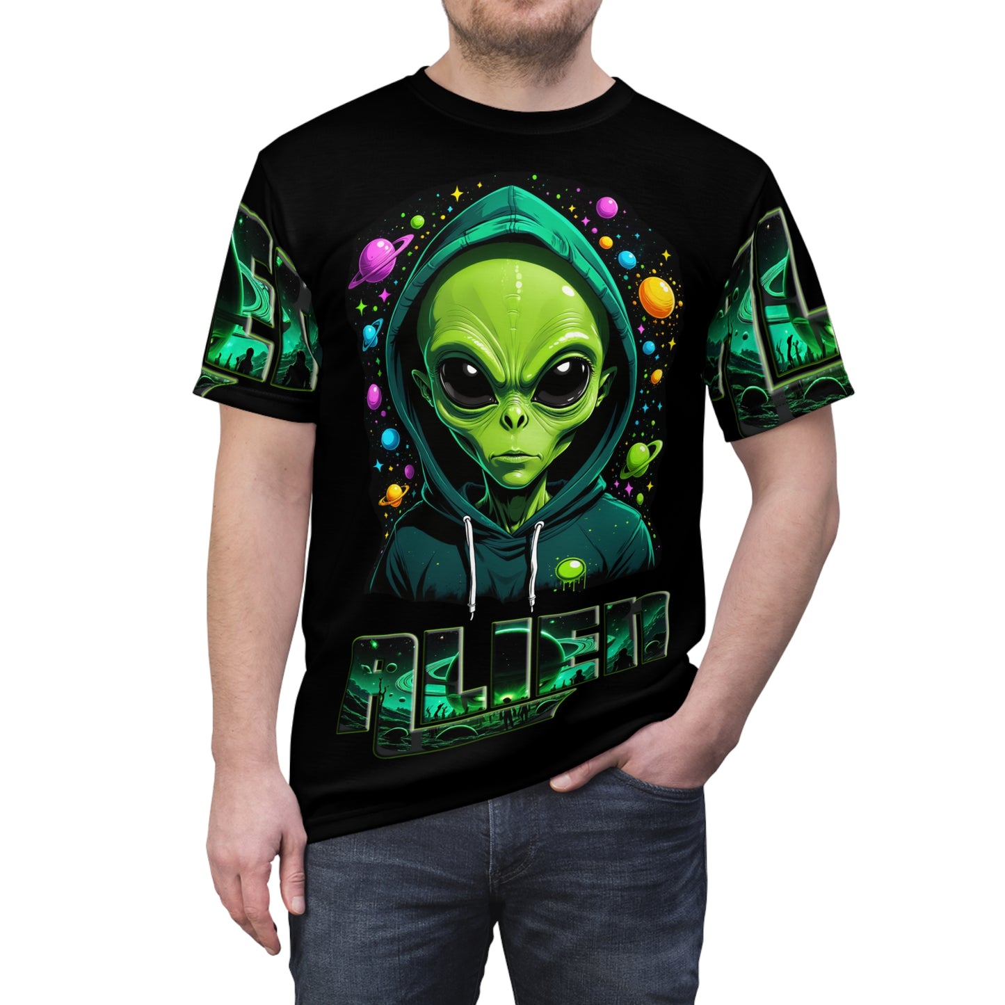 Alien design unisex t-shirt