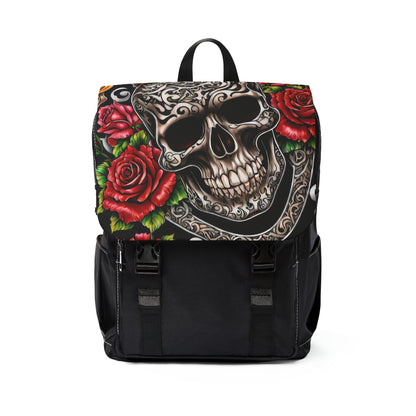 Unisex Casual Shoulder Backpack - Tattoo Designed Bag