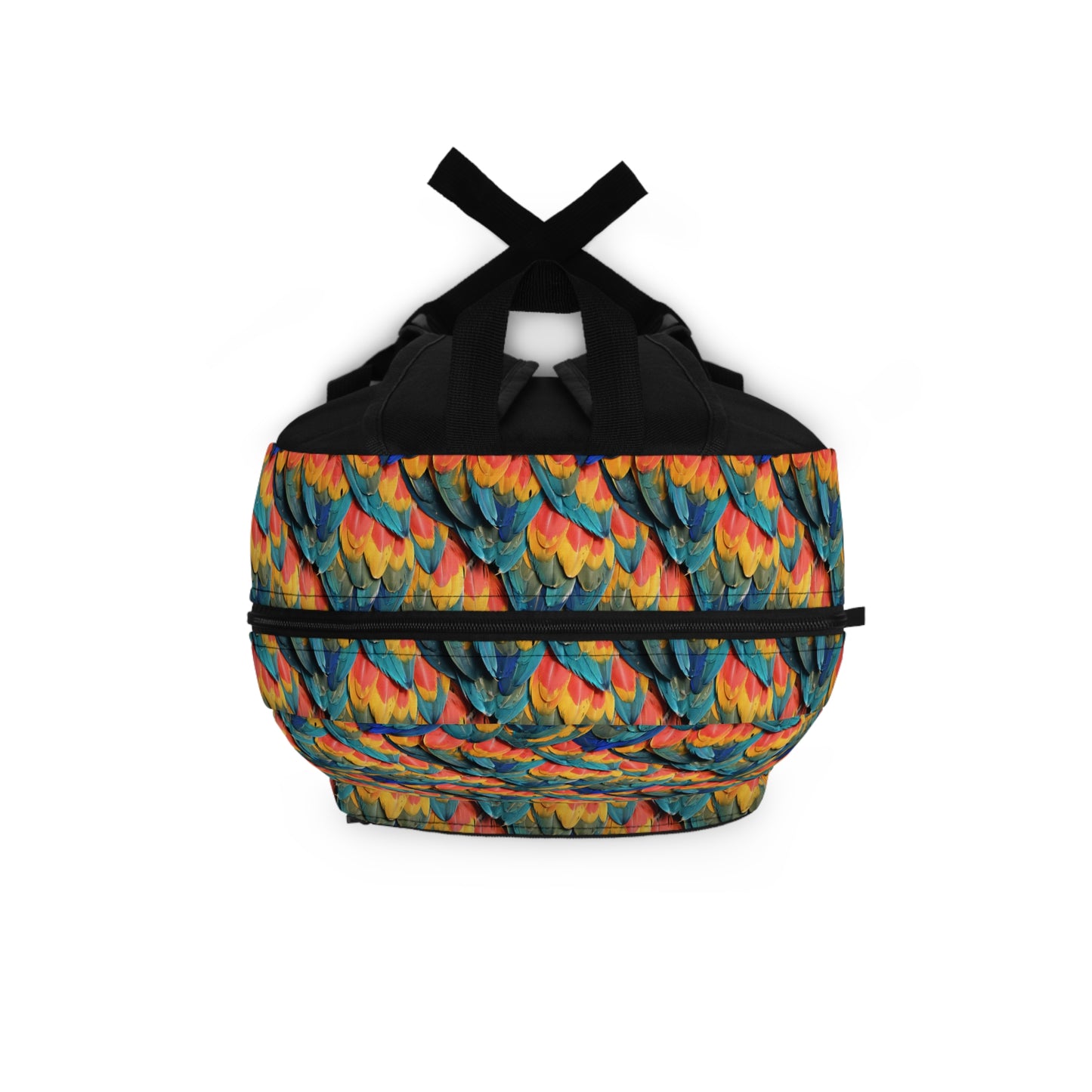 Colorful tropical parrots backpack - printed bag