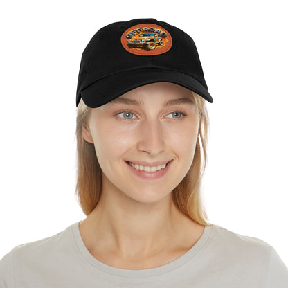 Offroad Dad Hat with Leather Patch (Round)