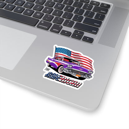 Retro American muscle car sticker