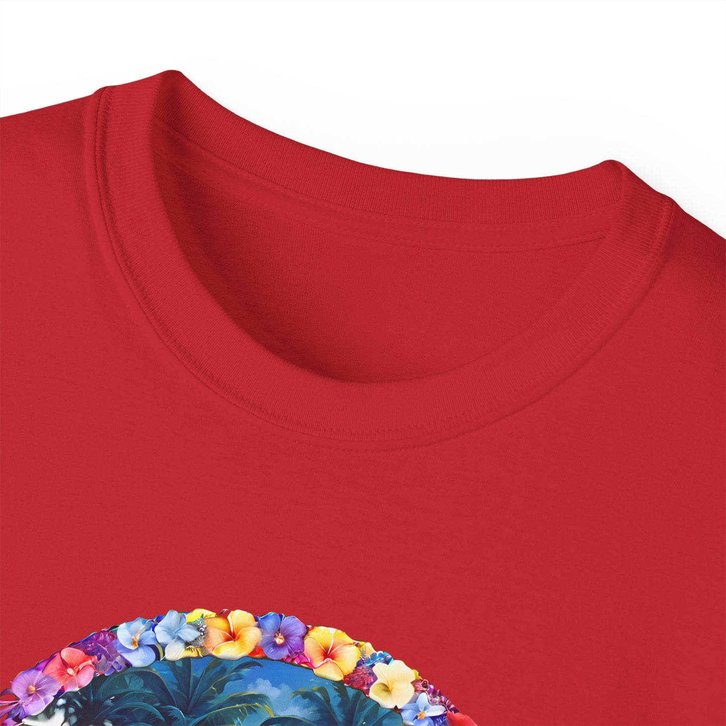 Cotton Tee with Hawaii design