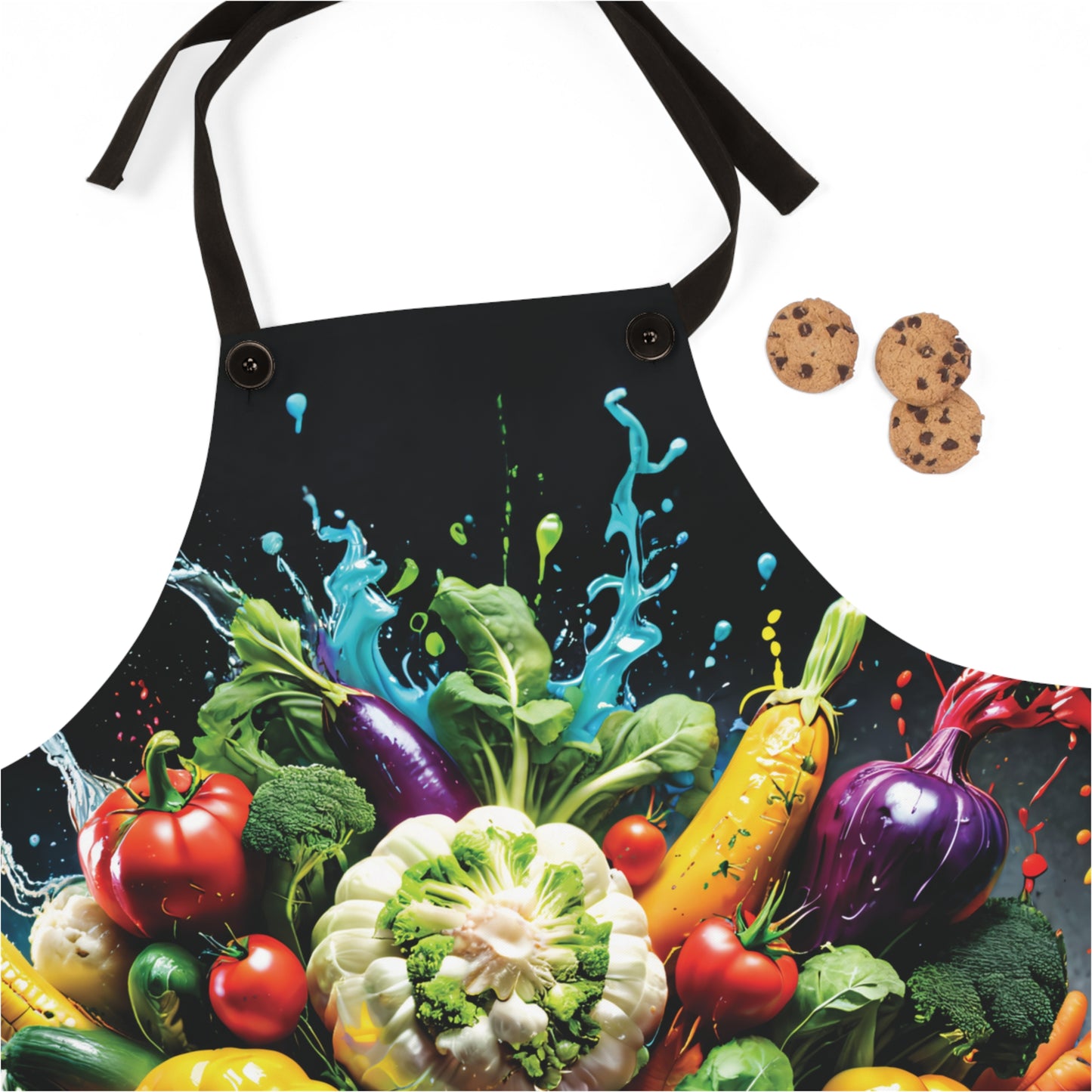 Apron with Stylish Vegetable Print Design