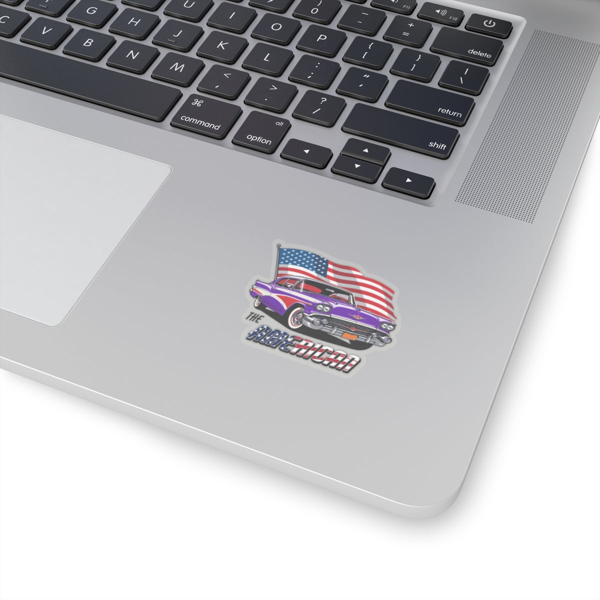 Retro American muscle car sticker