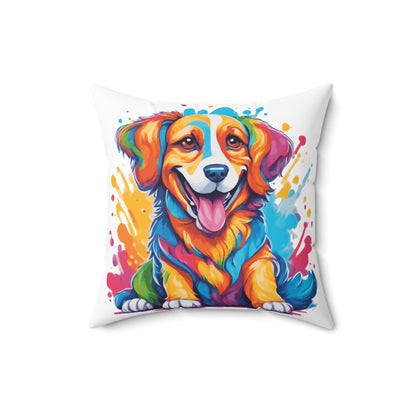 Colorful Cute Dog Pillow