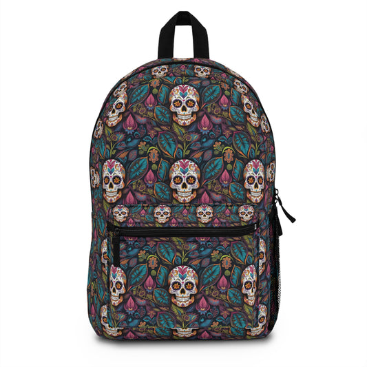 Sugar skulls backpack - colorful bag