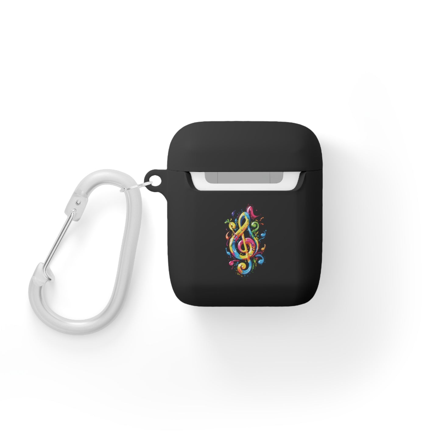 AirPods and AirPods Pro Case Cover with Graffiti Style Colorful Musical Notation Inspired Symbols