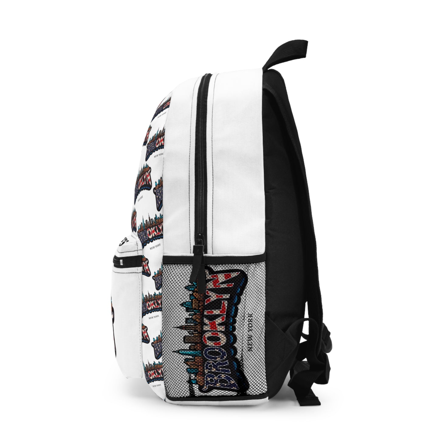 United States Brooklyn New York printed Backpack - Bag (white edition)