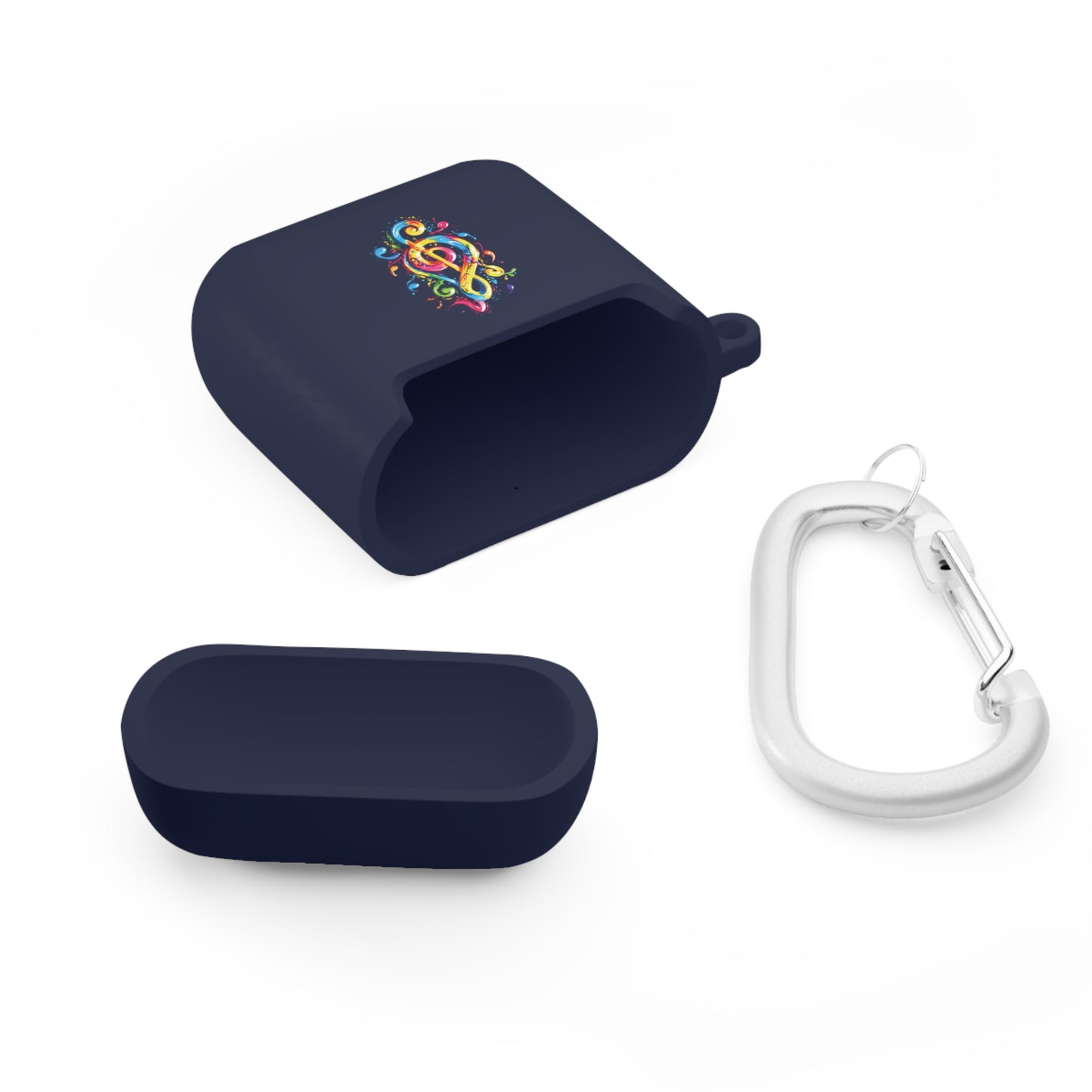 AirPods and AirPods Pro Case Cover with Graffiti Style Colorful Musical Notation Inspired Symbols