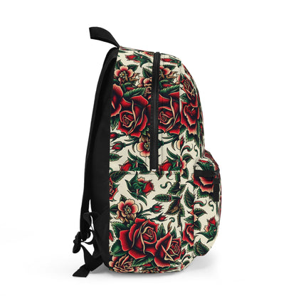 Vintage Rose Tattoo Art Backpack