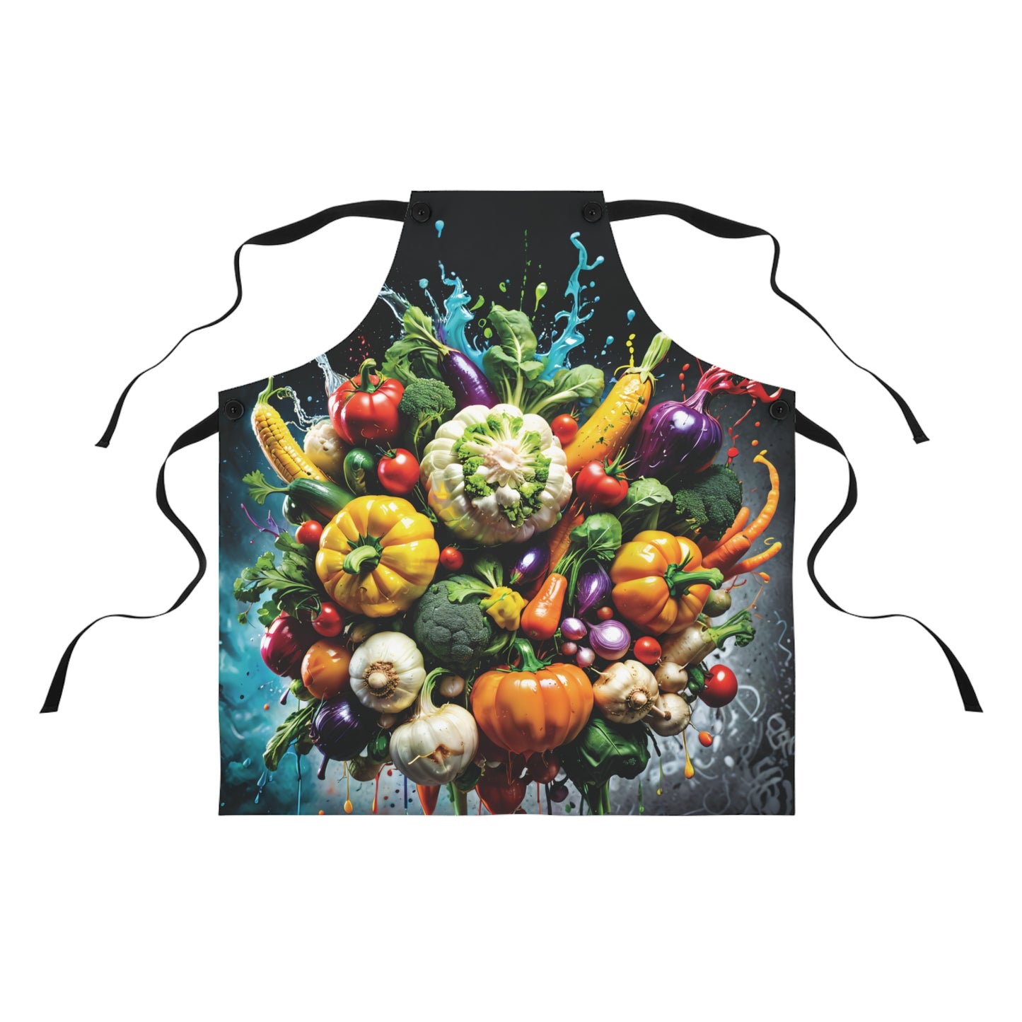 Apron with Stylish Vegetable Print Design